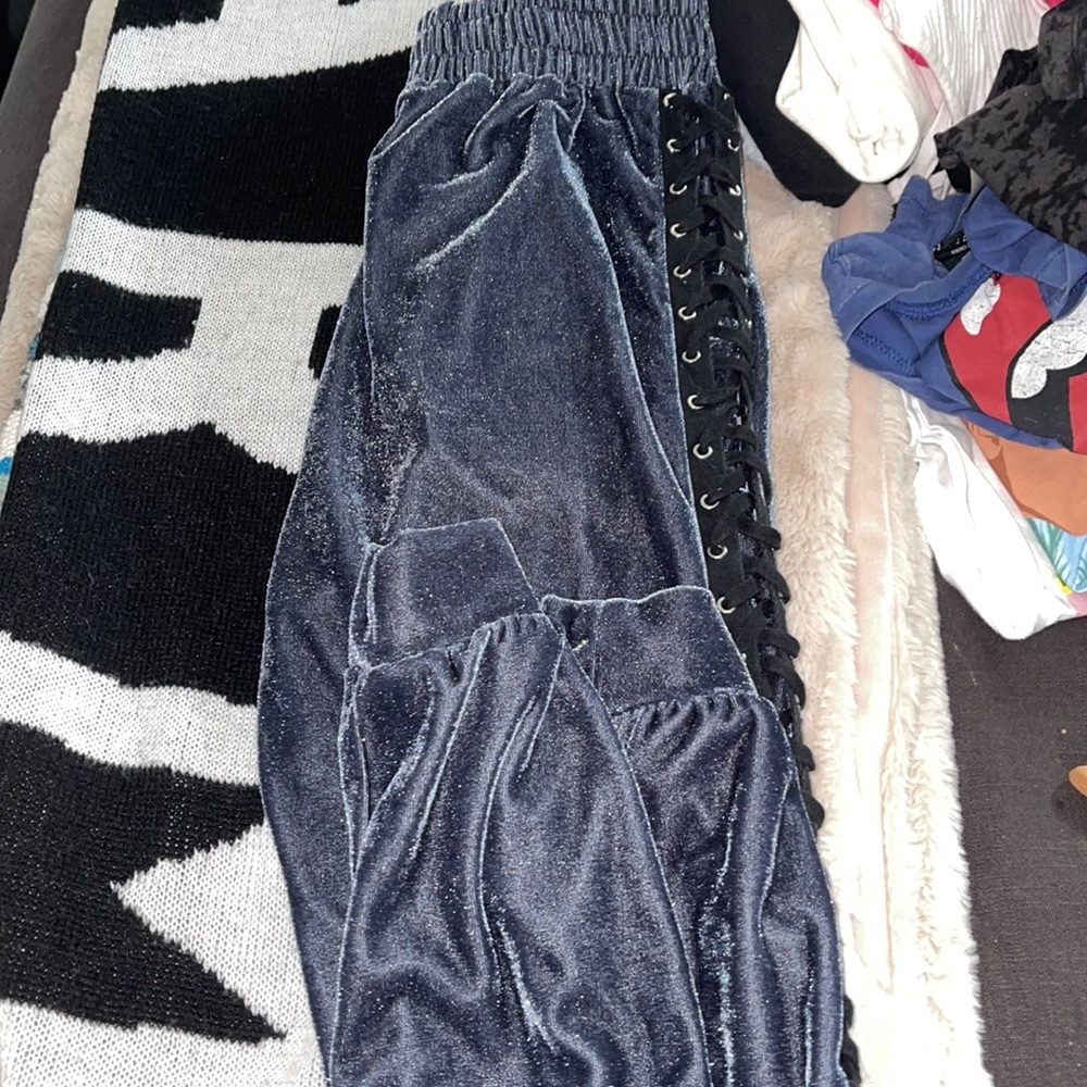 Velour sweatpants
